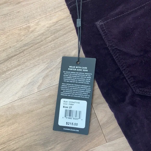 Hudson Jeans ombré velvet NICO mid rise super skinny ankle size 27 - Picture 11 of 14
